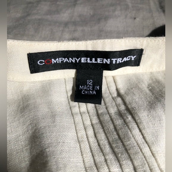 Ellen Tracy 100% Linen Vest L - Picture 2 of 9